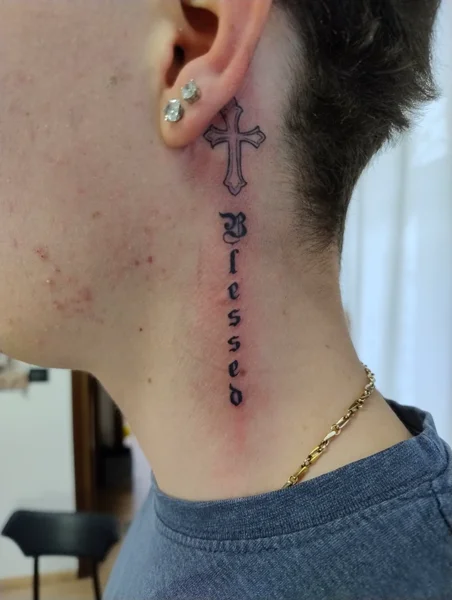 lettering-blessed